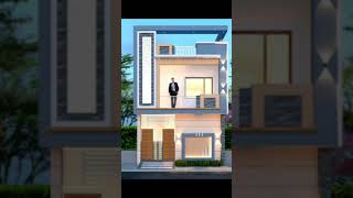 modern house design| ghar ka design | front elevation | 3d house design #home #india #shortvideo