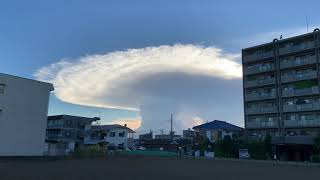 かなとこ雲が発生した瞬間