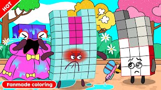 Sorry, Excuse Me...NB 58, Don't Be Angry | Numberblocks Fanmade Coloring Story