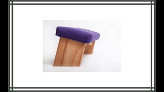Folding Meditation Bench with Angled Legs by Ananda Woodworking Review