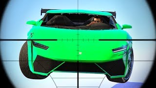 SNIPERS vs. FLYING CARS! (GTA 5 Funny Moments)