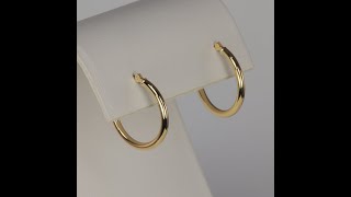 ESTATE - 14K Yellow Gold Hoop Earrings