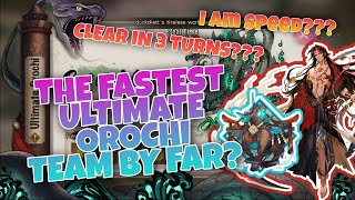 [ONMYOJI] ULTIMATE OROCHI | The FASTEST Ultimate Orochi Team yet? CLEAR in 3 turns for each wave??