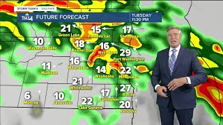 Dry Tuesday morning but wet afternoon