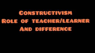 Constructivism|Malayalam explanation|Role of teacher|learner|Difference|B.Ed|KTET|SET