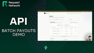 Request Network API - Batch Payouts Demo