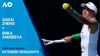 Saisai Zheng v Erika Andreeva Extended Highlights | Australian Open 2025 First Round