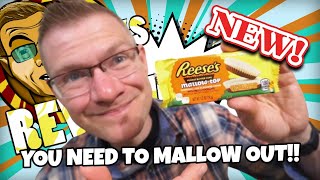 NEW! REESE'S MALLOW TOP PEANUT BUTTER CUPS!! TASTE AND REVIEW!!!