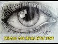 how to draw a realistic eye for beginners - pencil drawing