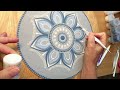 dot mandala painting the process dotting and brush strokes beginners dot mandala painting