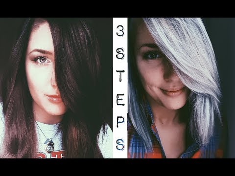 Dark Brown to Silver Hair | 3 Step Tutorial Dark Brown to Silver Hair | 3 Step Tutorial