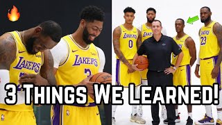 3 Things We LEARNED From Los Angeles Lakers Media Day! | Extra Motivation for LeBron James in NBA!