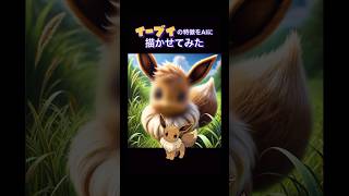 【AIアート】イーブイの特徴をAIに描かせてみた#shorts  #イーブイ #eevee #evoli #이브이 #伊布 #pokemon #aiart #ai