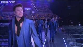 Blue's first rehearsal in the Dusseldof stadium - Eurovision Song Contest 2011 - BBC