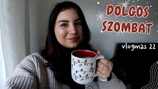 Karácsonyi vásár | Sütés - rendrakás | Mindjárt karácsony! - VLOGMAS 22