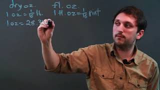 What Is the Difference in a Fluid Ounce and a Weight Ounce?