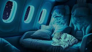 Relaxing Night Flight Sound Ambience to fall asleep within 2 minutes | 10 hours Airplane Noise