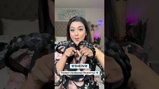 SHEIN💙Trendy Braided Headband Hairstyle |Easy to Style #hairstyle #shein #hairextensions #fypage