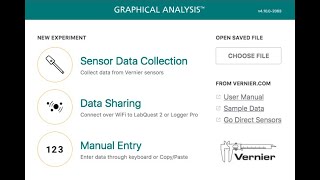 Graphical analysis sample 1 tutorial