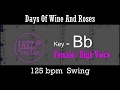 Days Of Wine And Roses  - with Intro + Lyrics in Bb (Female) - Jazz Sing-Along