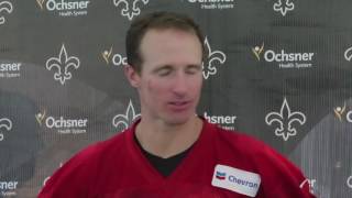 Drew Brees talks about his ongoing contract negotiations