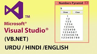 How To Create Numbers Pyramid Shape In Visual Basic Do While Loop