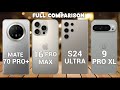 iphone 16 Pro Max Vs Samsung S24 Ultra Vs Huawei Mate 70 Pro Plus vs Pixel 9 pro xl