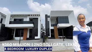 Contemporary 4 Bedroom Smart Duplex with a swimming pool selling for 360 Million Naira in Lekki.