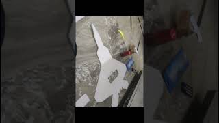 Building F-22 Raptor Plane using Depron Sheet #plane #airplane #airplanes  #craft #craftidea