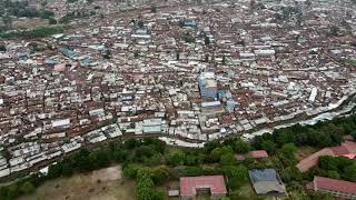 Drone footage of Kibera slums kenya
