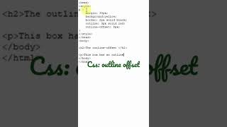 css tutorial outline offset