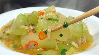 Many people make the first step wrong when making stir-fried winter melon. Learn this trick, it wil