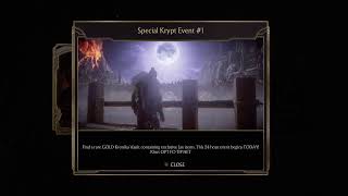 Mortal Kombat 11 Ultimate PS5 : Special Krypt Event # 1 : ft #1 Cassie Cage User on PS5