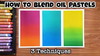 How to Blend Oil pastels to create a Gradient | Mungyo Oil pastel blending techniques for beginners