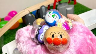 【ASMR】🌟【アンパンマン】氷遊び/ガチャガチャsatisfying with anpanman miniature toy