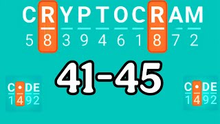CRYPTOGRAM level 41 42 43 44 45