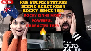 KGF POLICE STATION SCENE Reaction by an AUSTRALIAN Couple | KGF reaction | ROCKY Since 1951!!! |