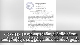 COVID-19နှင့်ပတ်သက်၍ တိုင်းရင်းသား လက်နက်ကိုင်များ နှင့်ည ှိနှိုင်းပူးပေါင်းရေးကော်မတီ ဖွဲ့စည်း