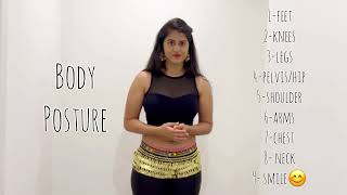 How to Belly Dance-Lesson 1| Basic steps & Posture | Tutorial in Hindi | बेली डांस कैसे करें