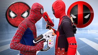 SPIDER MAN vs DEADPOOL In Real Life Super ( Heroes Comedy Video )