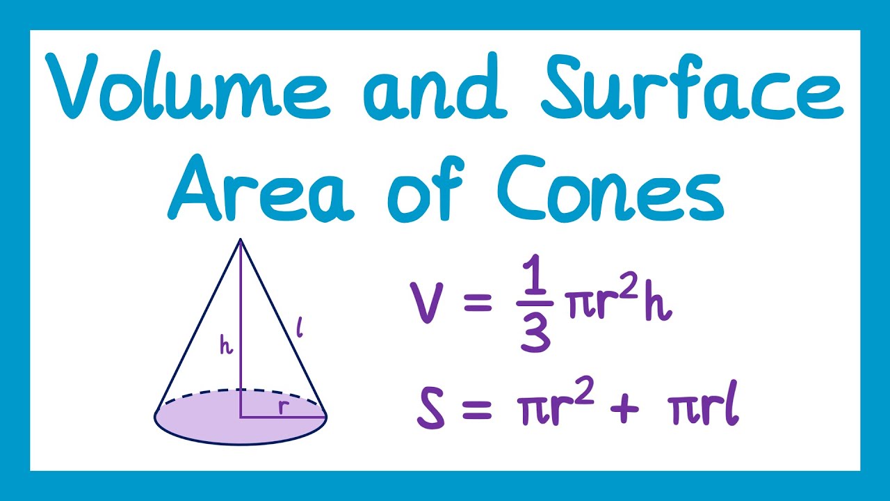 Volume Formulas Cone Frustum Appearance Cone Formula