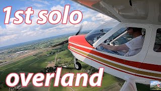 My first solo overland flight.