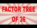 Factor tree of 36|Prime factor tree