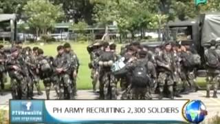 NewsLife: PH Army recruiting 2,300 soldiers || Aug. 31, 2015