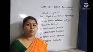 Light and Shadows explanation by Shimantini Mukherjee From Ariadaha Nowdapara Holy Child School