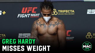 Greg Hardy initially misses weight as a heavyweight | UFC Vegas 12