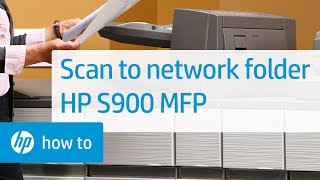 Scanning to a Network Folder | HP S900 Series MFP | HP