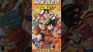 How Old is Goku Through All of Dragon Ball? #dragonball #dbz #goku