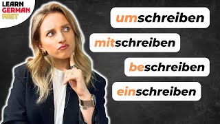 8 Verben mit SCHREIBEN - Learn German Fast