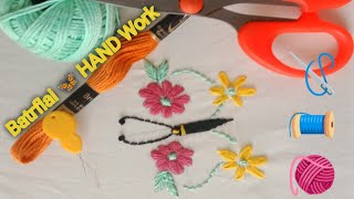 Batrflai Design Embroidery 🦋|good Hand Work|Live|Rose hand work